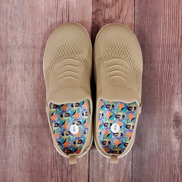 Revitalign Womens Size 7.5 B Stella Knit Slip On Slides Mules Shoes Sesame - Picture 6 of 15